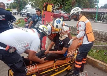 Repartidor de Domino´s Pizza atropella a peaton.