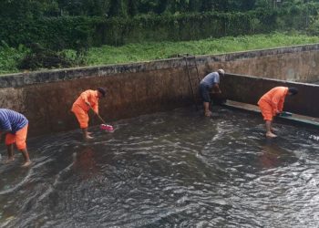 SAPAM Tuxtla Chico realiza desfogue en líneas de agua de la cabecera municipal.