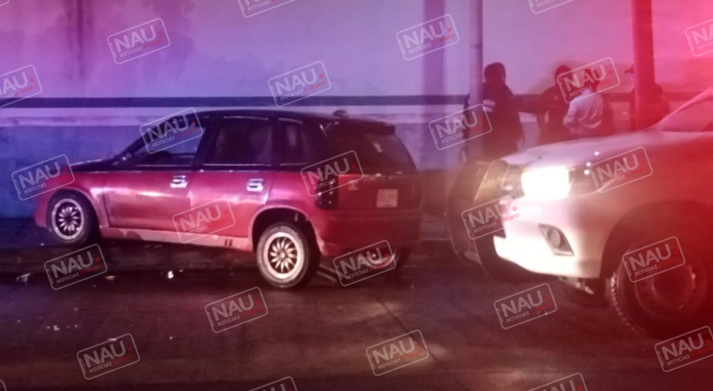 Mujer lesionada en accidente