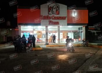 Comensales de pizzería frustran asalto