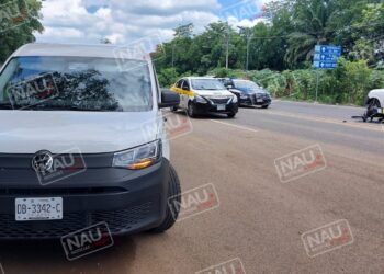 Joven motociclista es atropellado por automóvilista