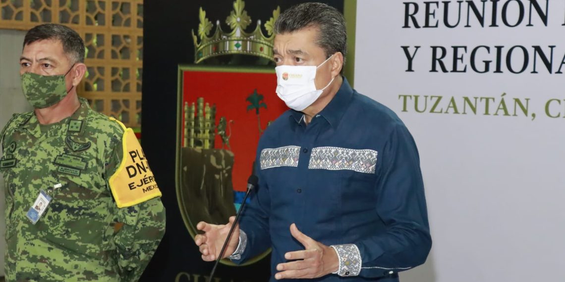 Exhorta Rutilio Escandón a mantener la prevención ante lluvias y vacunarse contra el COVID-19