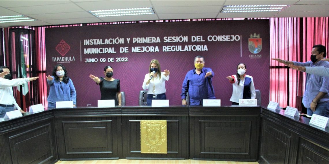 SE INSTALA EL CONSEJO MUNICIPAL DE MEJORA REGULATORIA EN TAPACHULA