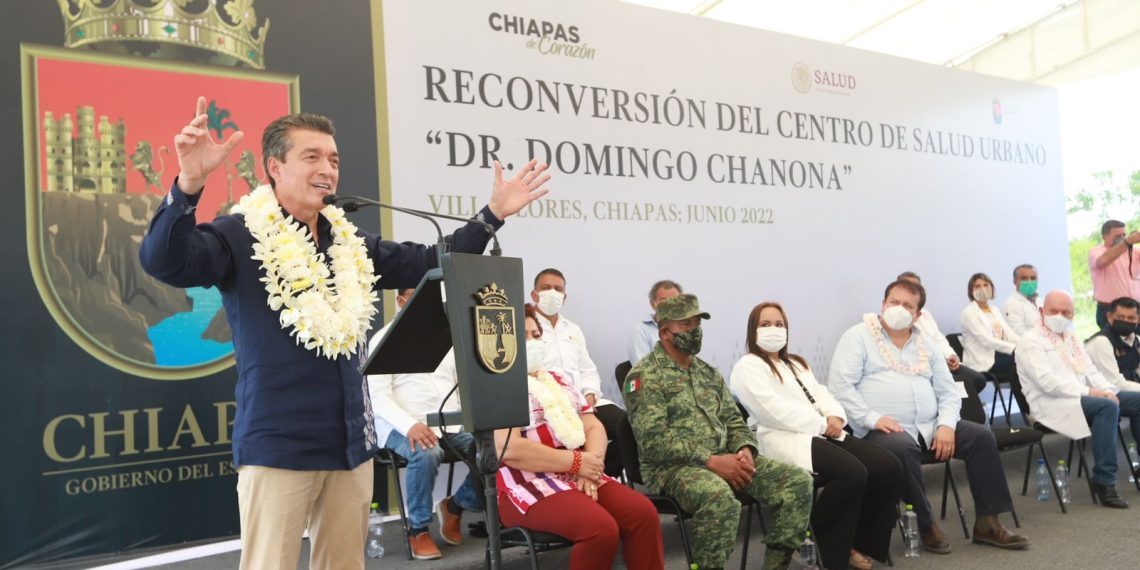 En Villaflores, inaugura Rutilio Escandón reconversión del Centro de Salud Dr. Domingo Chanona