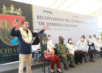 En Villaflores, inaugura Rutilio Escandón reconversión del Centro de Salud Dr. Domingo Chanona