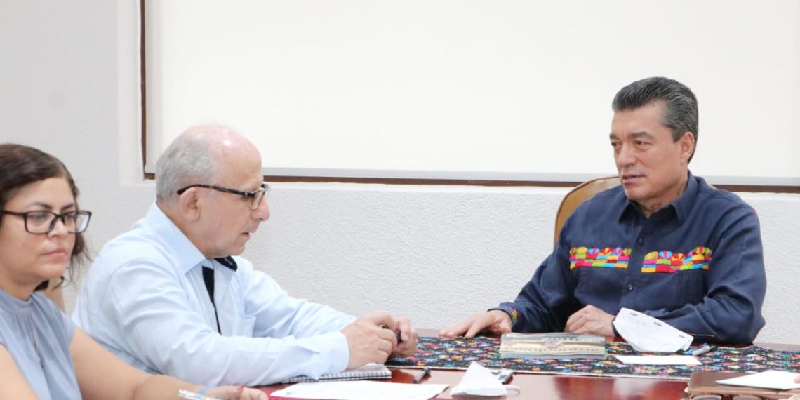 Junto a titular del INAH, Rutilio Escandón revisa avances del Plan Nacional de Reconstrucción