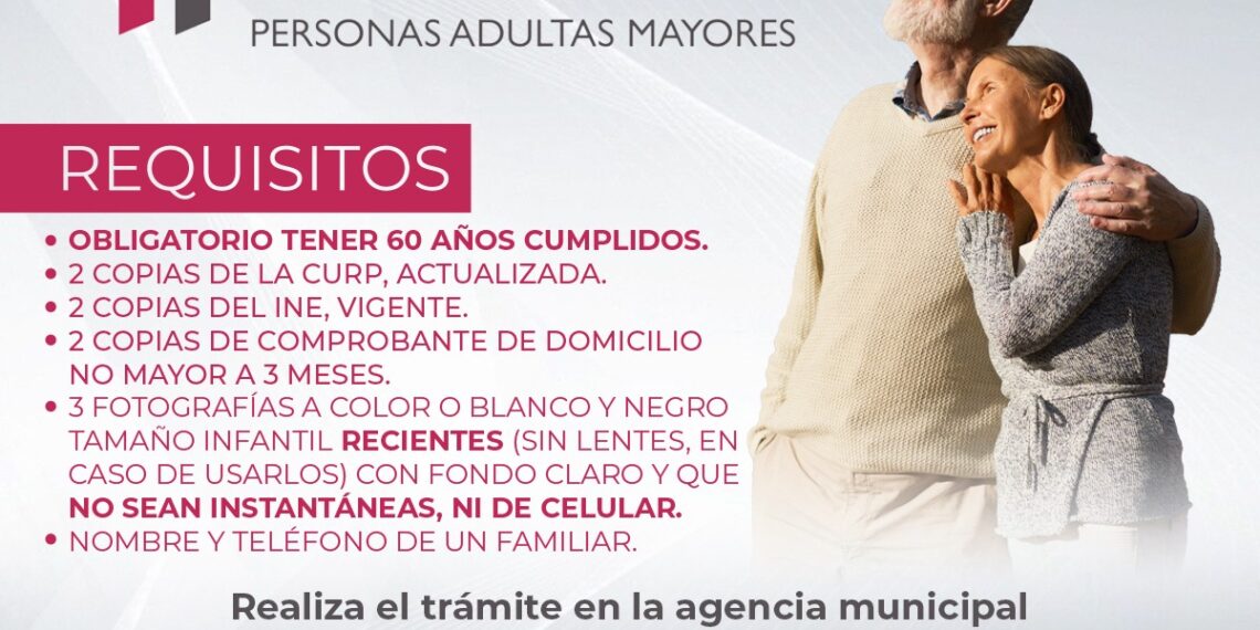 Los adultos mayores pueden empezar a tramitar la credencial del INAPAM en DIF Tuxtla Chico