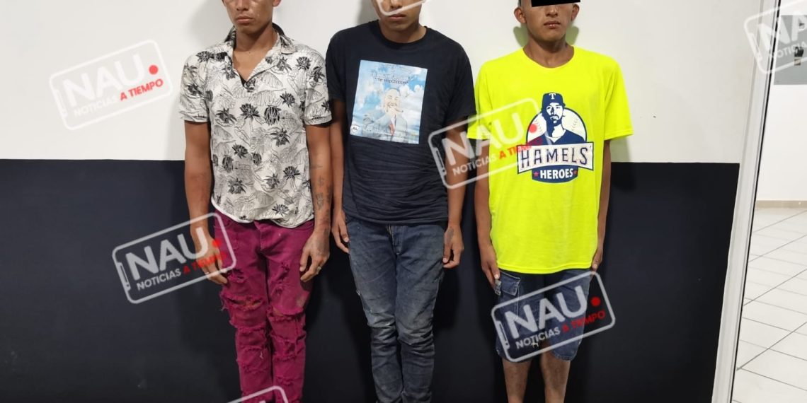 Detienen a tres presuntos asaltantes originarios de Suchiate.