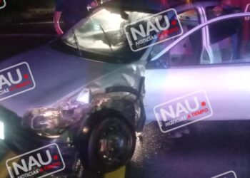 Conductor denuncia que lo chocaron.