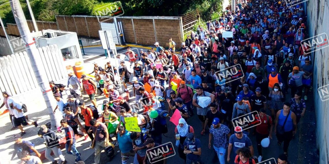 Salen más de 3 mil migrantes de TAPACHULA.