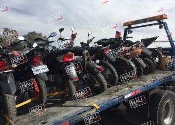En operativo de vialidad y tránsito municipal aseguran 219 motocicleta en el mes de junio.