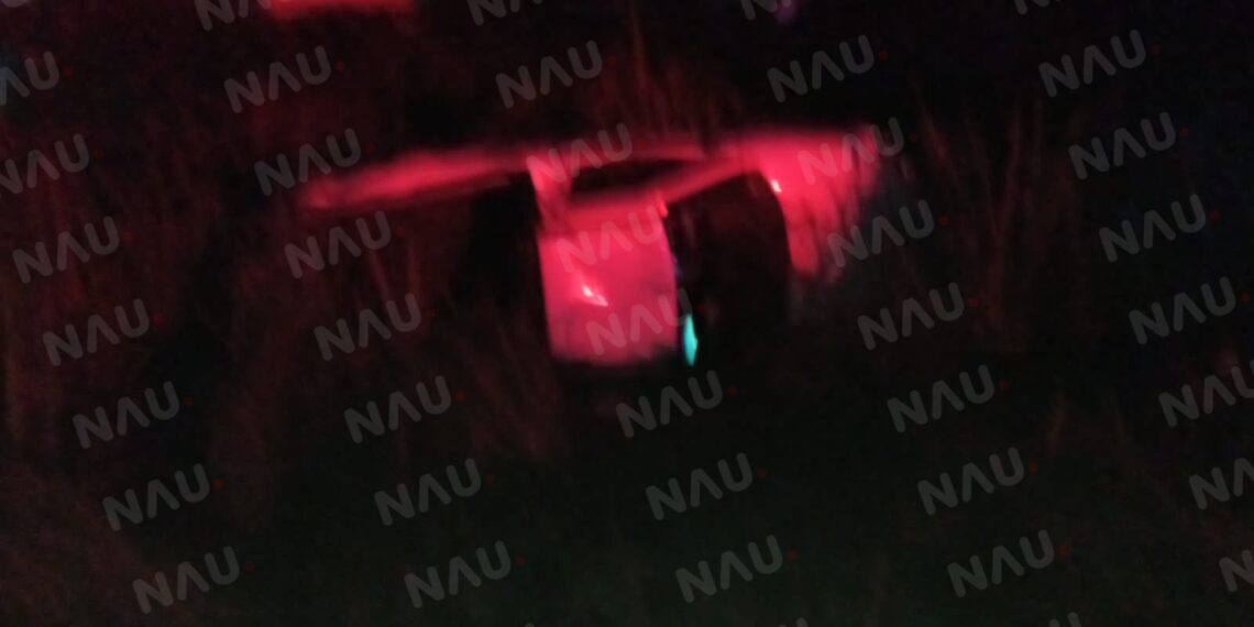 Un herido en volcadura