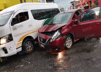 Solo daños materiales deja percance