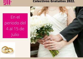 DIF TAPACHULA CONVOCA A PARTICIPAR EN LAS BODAS COLECTIVAS