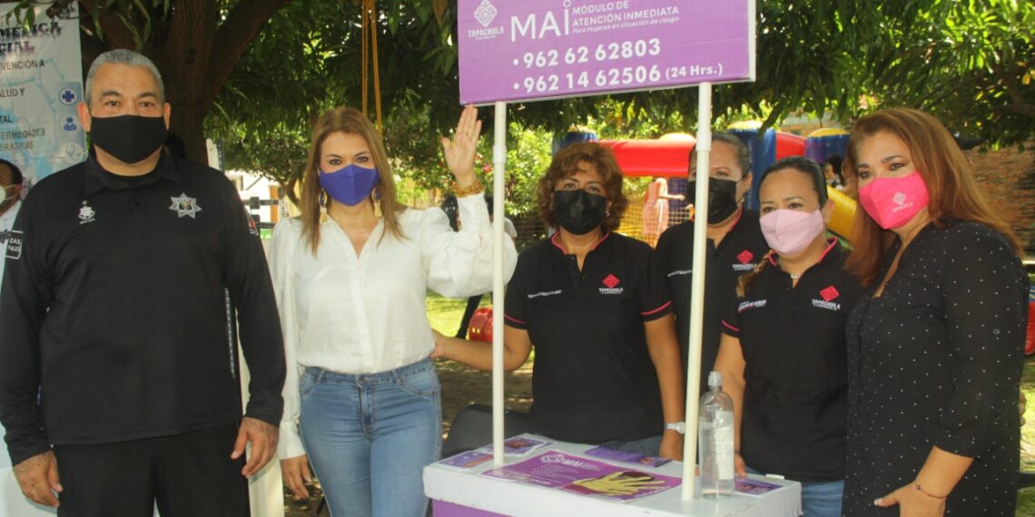 ROSY URBINA PONE EN MARCHA PROGRAMA “ESPACIO SEGURO” EN COLONIAS DE TAPACHULA