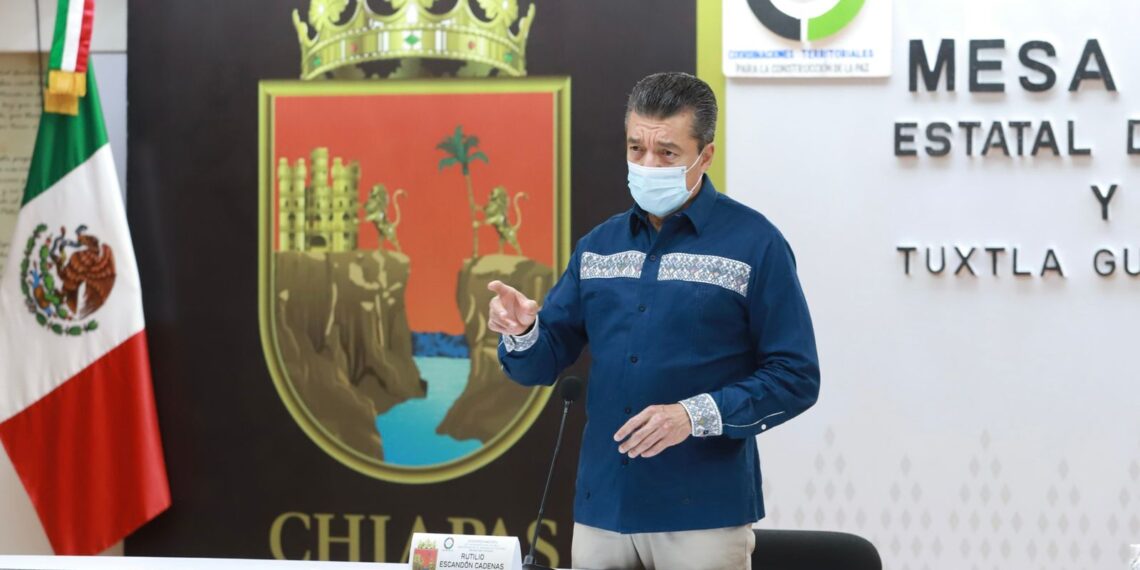 Ante lluvias en Chiapas, pide Rutilio Escandón no bajar la guardia y extremar precauciones
