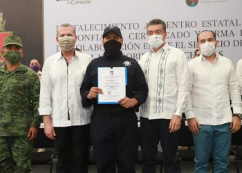 En tan sólo tres años, Chiapas pasó de 17 a 75 % de elementos policiales certificados: Rutilio Escandón