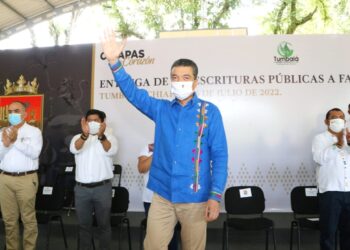 Desde Cascadas de Agua Azul, Rutilio Escandón pone en marcha operativo Vacaciones de Verano 2022