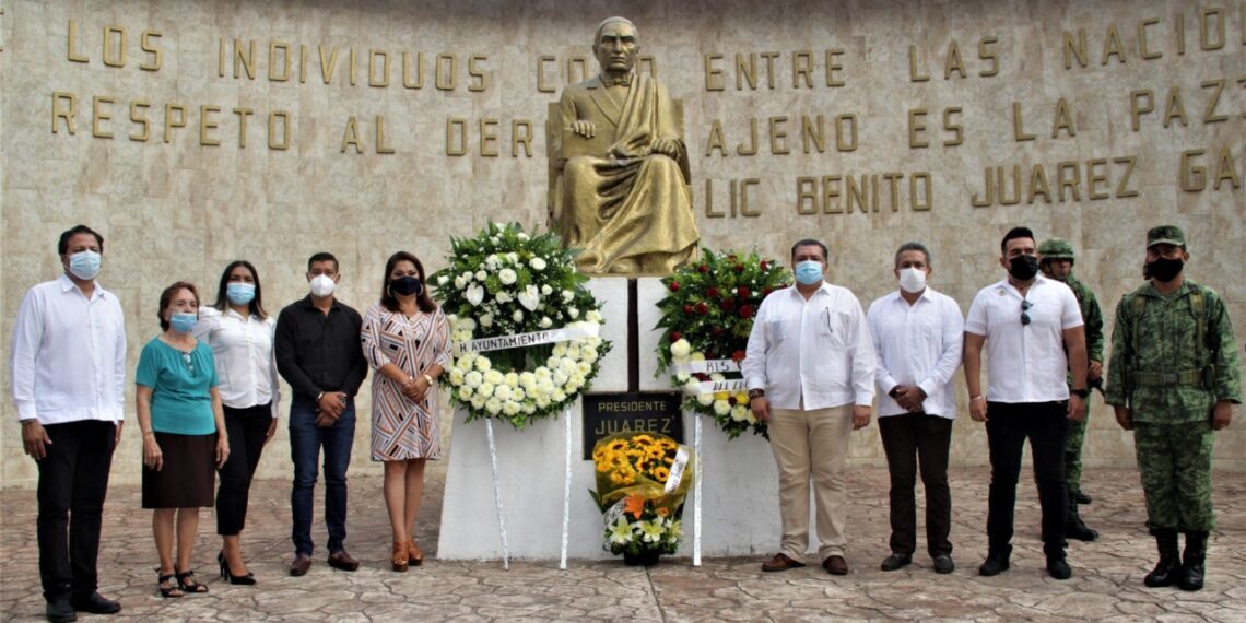 AYUNTAMIENTO DE TAPACHULA CONMEMORA EL CL ANIVERSARIO LUCTUOSO DE DON BENITO JUÁREZ GARCÍA