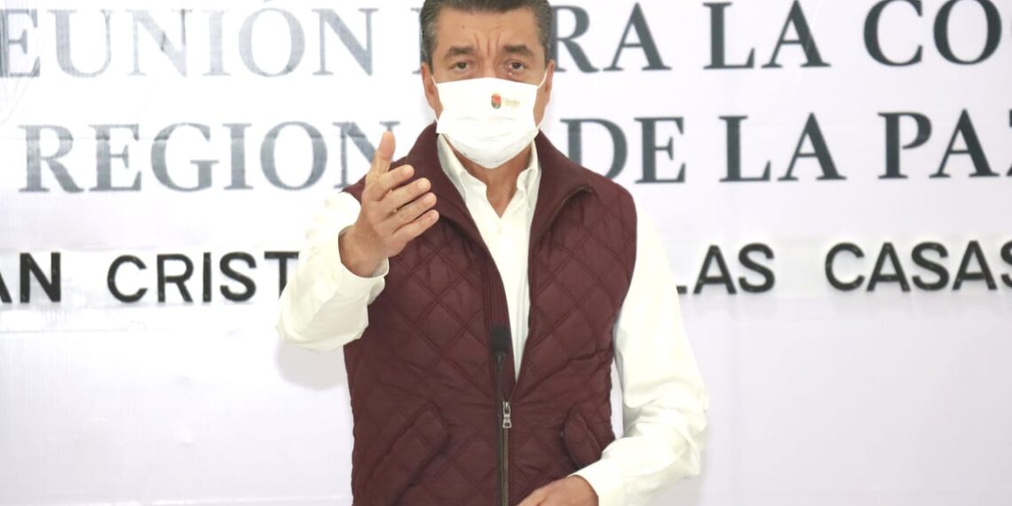 Desde San Cristóbal de Las Casas, Rutilio Escandón pide a la población vacunarse contra el COVID-19