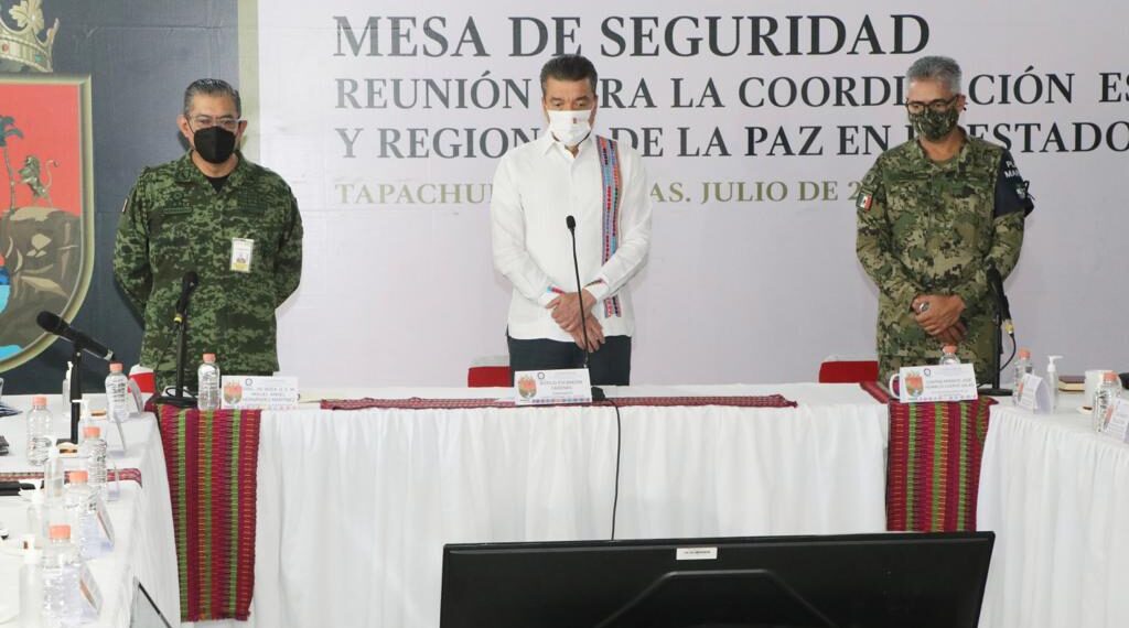 Desde Tapachula, Rutilio Escandón pide mantener prevención por lluvias y vacunarse contra COVID-19