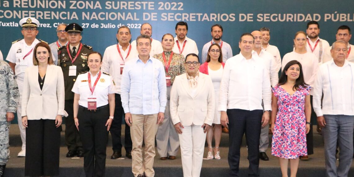 Rutilio Escandón y Rosa Icela Rodríguez encabezan Conferencia Nacional de Secretarios de Seguridad Pública