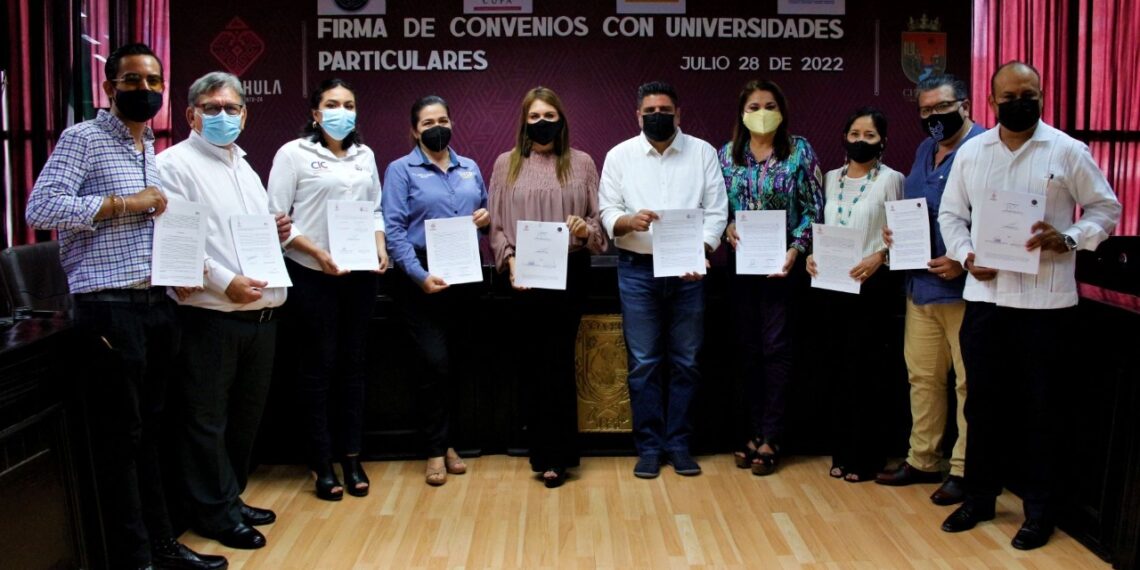 AYUNTAMIENTO DE TAPACHULA SIGNA CONVENIOS CON UNIVERSIDADES PRIVADAS