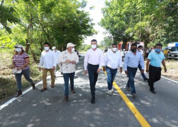 Rutilio Escandón inaugura reconstrucción del camino Salto de Agua-Paso Naranjo
