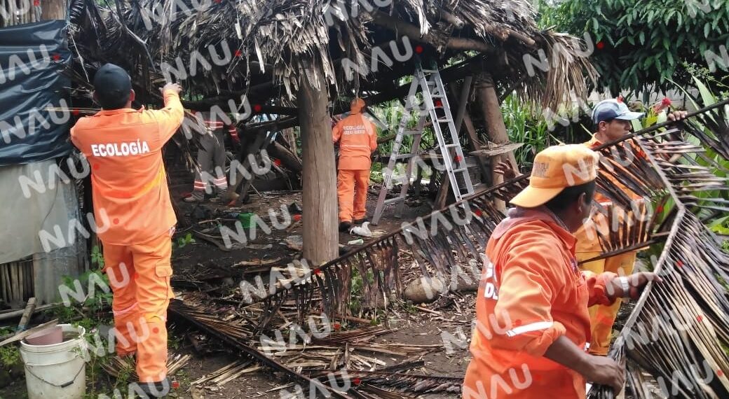 Colapsa una cocina en Tuxtla Chico