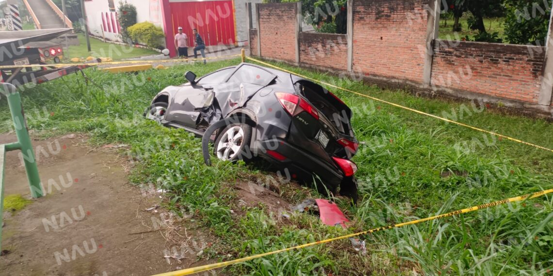 Choque por alcance deja solo daños