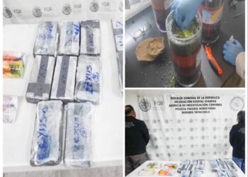 ASEGURA FGR 16 PAQUETES DE COCAÍNA EN UNA EMPRESA DE PAQUETERÍA EN CHIAPAS