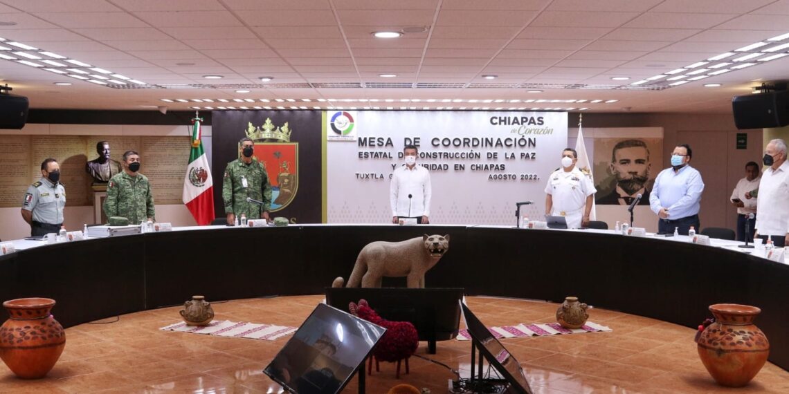 En la Mesa de Seguridad, guardan minuto de silencio en honor al presidente del PJE, Juan Óscar Trinidad Palacios