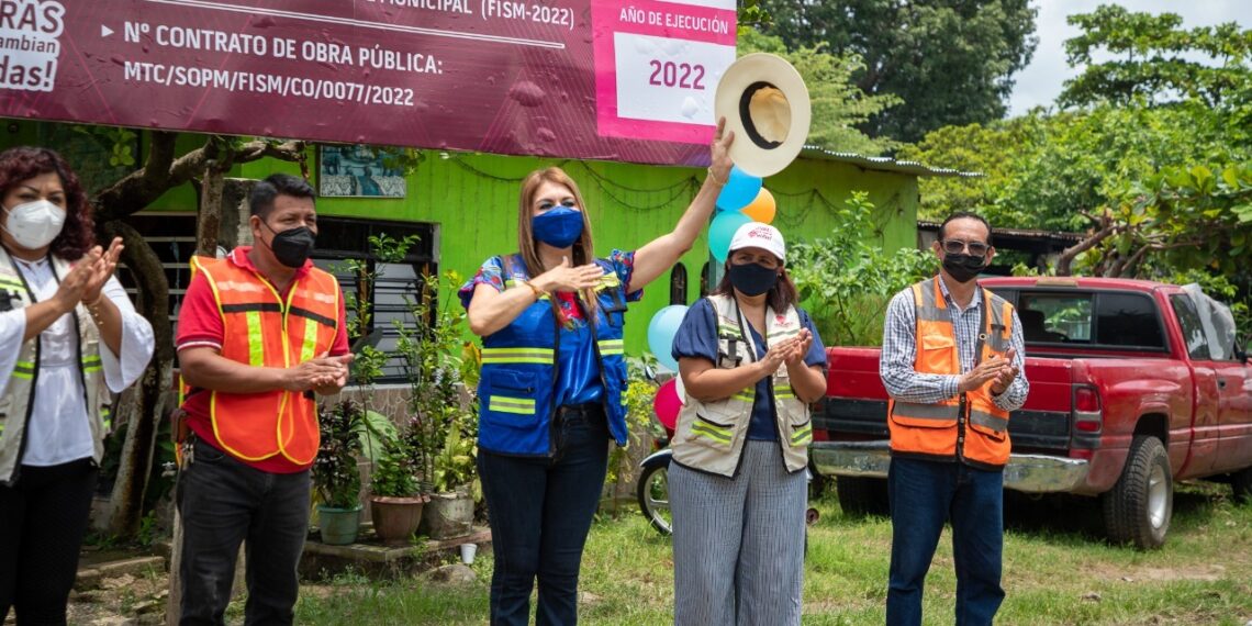 LOS RECURSOS PÚBLICOS SE TRANSFORMAN EN OBRAS DE BENEFICIO SOCIAL PARA LOS TAPACHULTECOS: ROSY URBINA