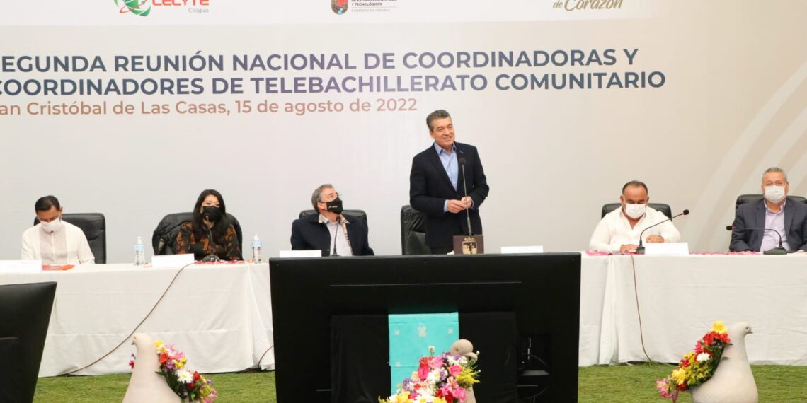 Asiste Rutilio Escandón a 2ª Reunión Nacional 2022 de Coordinadores de Telebachillerato Comunitario
