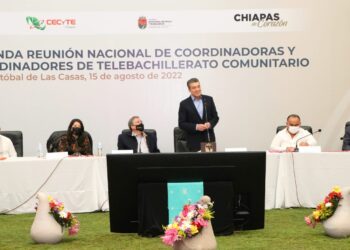 Asiste Rutilio Escandón a 2ª Reunión Nacional 2022 de Coordinadores de Telebachillerato Comunitario