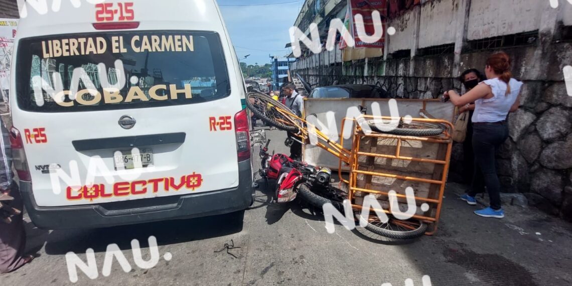 Choque múltiple deja una persona lesionada