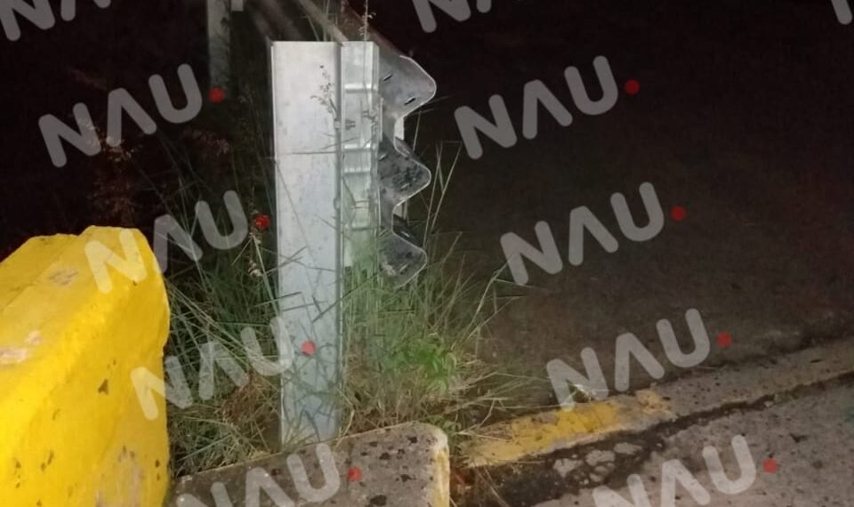 Se destrozó la rodilla al estrellarse contra barra metálica