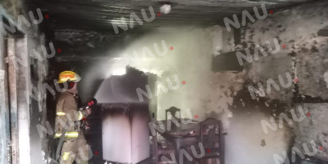 Se incendia una casa en framboyanes