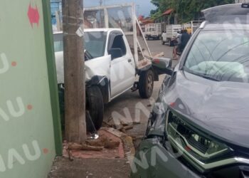 Solo daños en accidente en cacahoatán