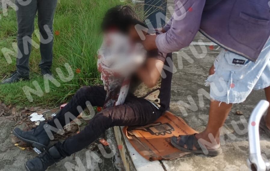 Encontronazo en cruce de semáforos