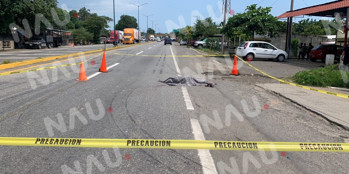 Vehículo no identificado atropella a una persona y muere