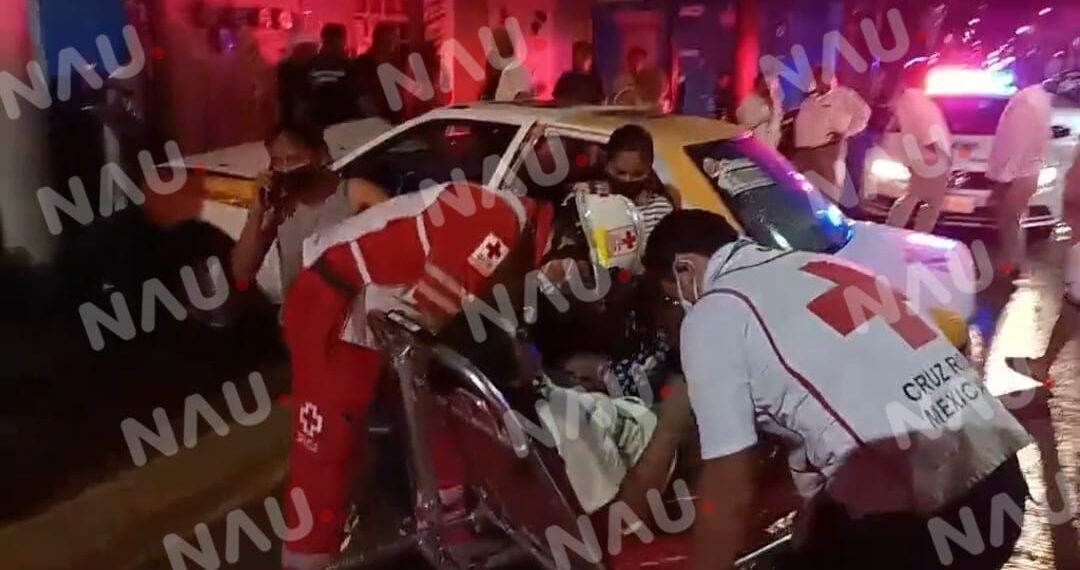 Pasajera resultó lesionada en accidente
