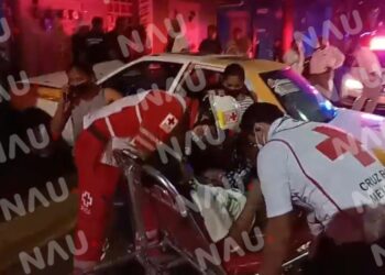 Pasajera resultó lesionada en accidente