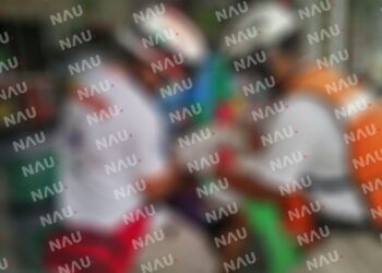 Mujer Cae de su propia altura y se lástima la cabeza