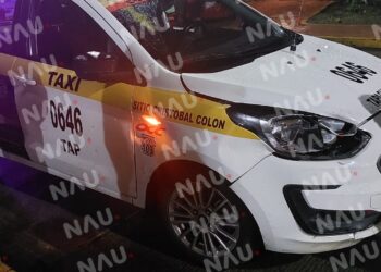 Motociclista fue impactado al dar vuelta en U