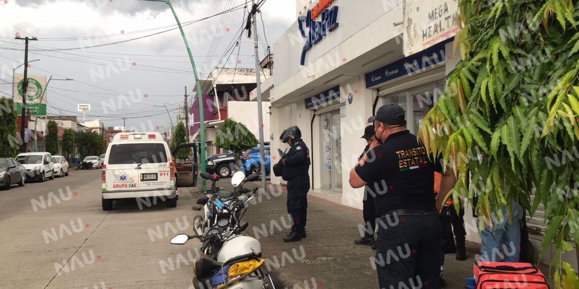 Derrapó en su motocicleta
