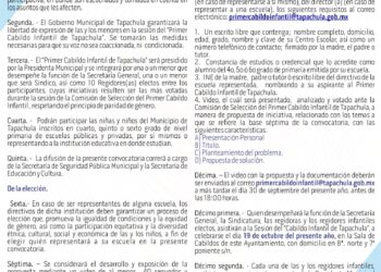 EL AYUNTAMIENTO INVITA A LAS NIÑAS Y NIÑOS DE TAPACHULA A PARTICIPAR EN EL PRIMER CABILDO INFANTIL 2022