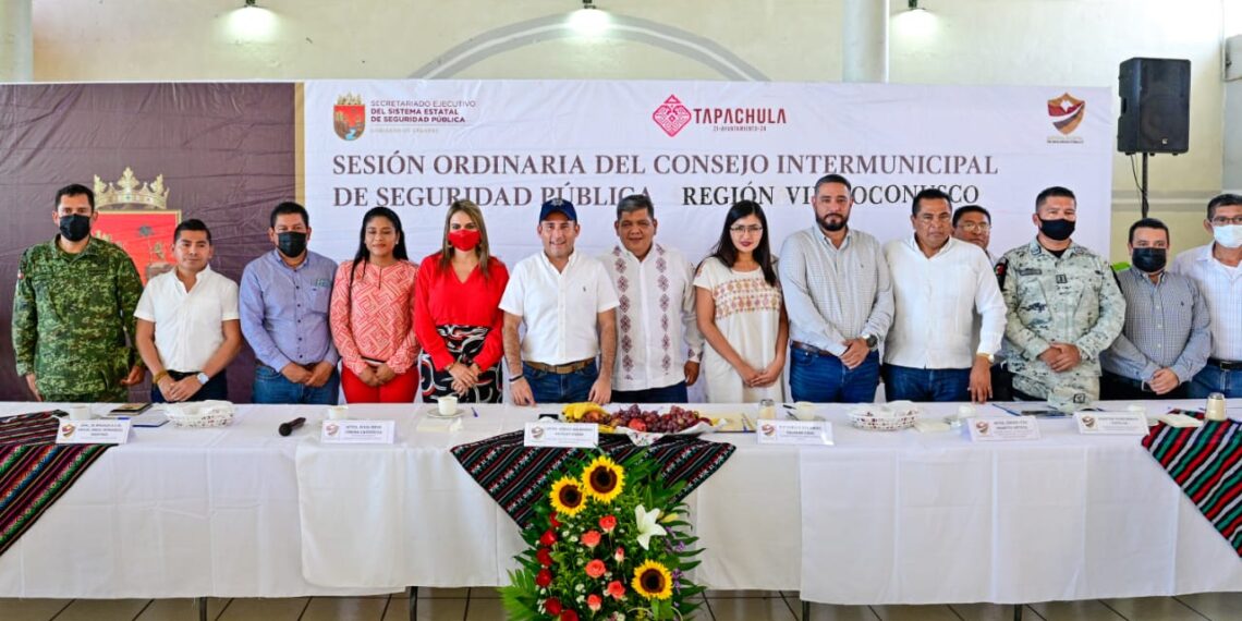 REALIZAN CUARTA SESIÓN ORDINARIA DEL CONSEJO INTERMUNICIPAL DE SEGURIDAD PÚBLICA REGIÓN VIII SOCONUSCO