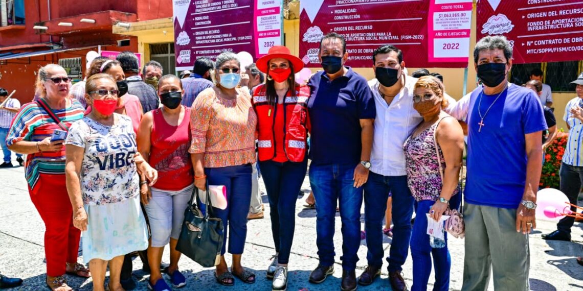 ROSY URBINA PONE EN MARCHA LA OBRA INTEGRAL DE LA 28 ORIENTE, EN SAN JOSE EL EDÉN