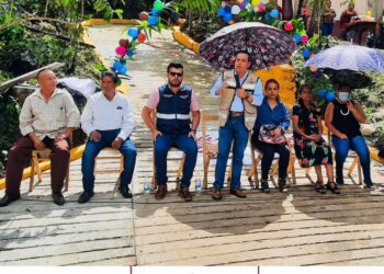 Isaías Verdugo Roblero, beneficia a las familias de los ejidos Desenlace, Trinidad y San Jerónimo, con tres importantes obras